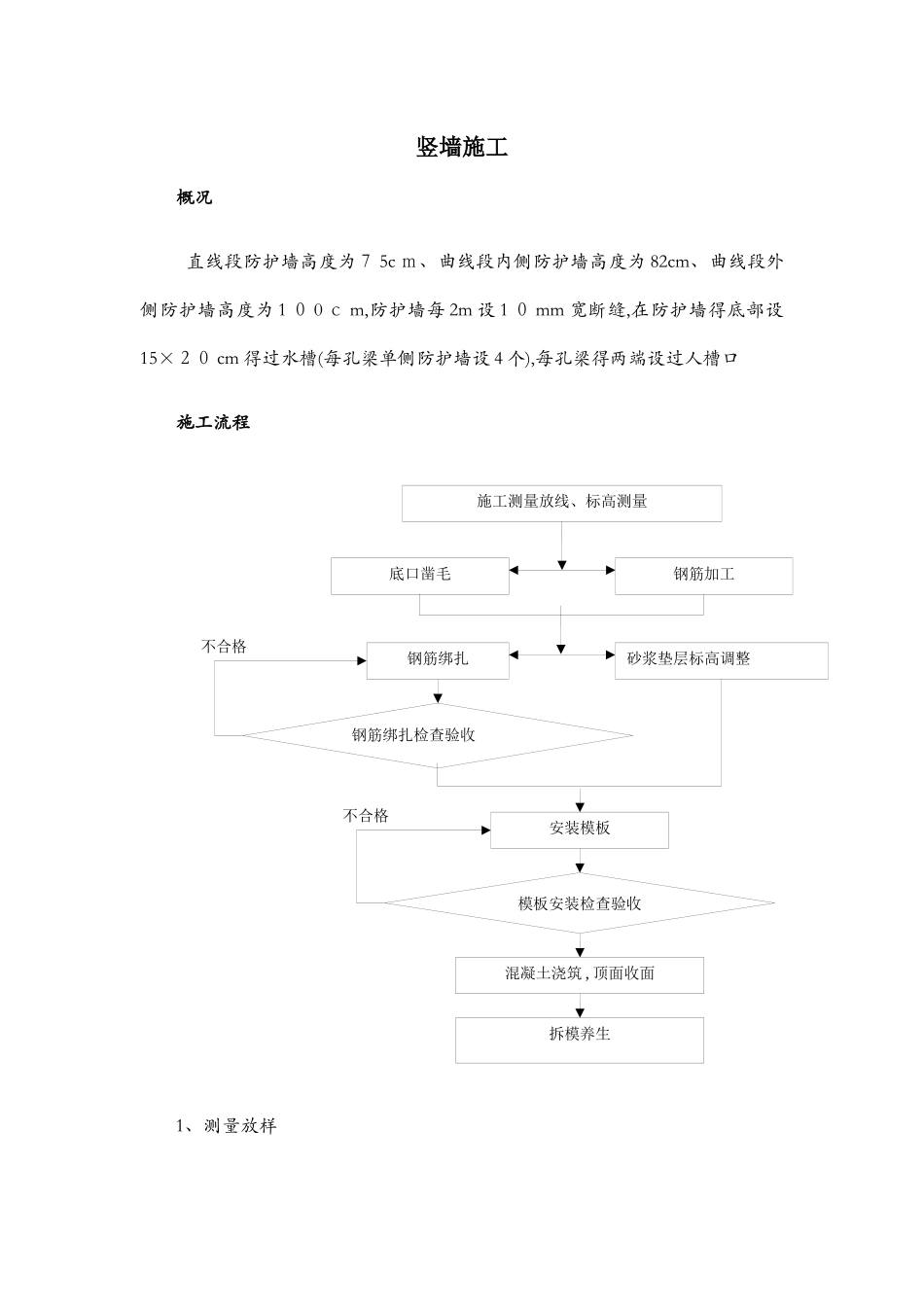 高铁桥梁AB墙、防护墙施工工序及注意事项_第1页