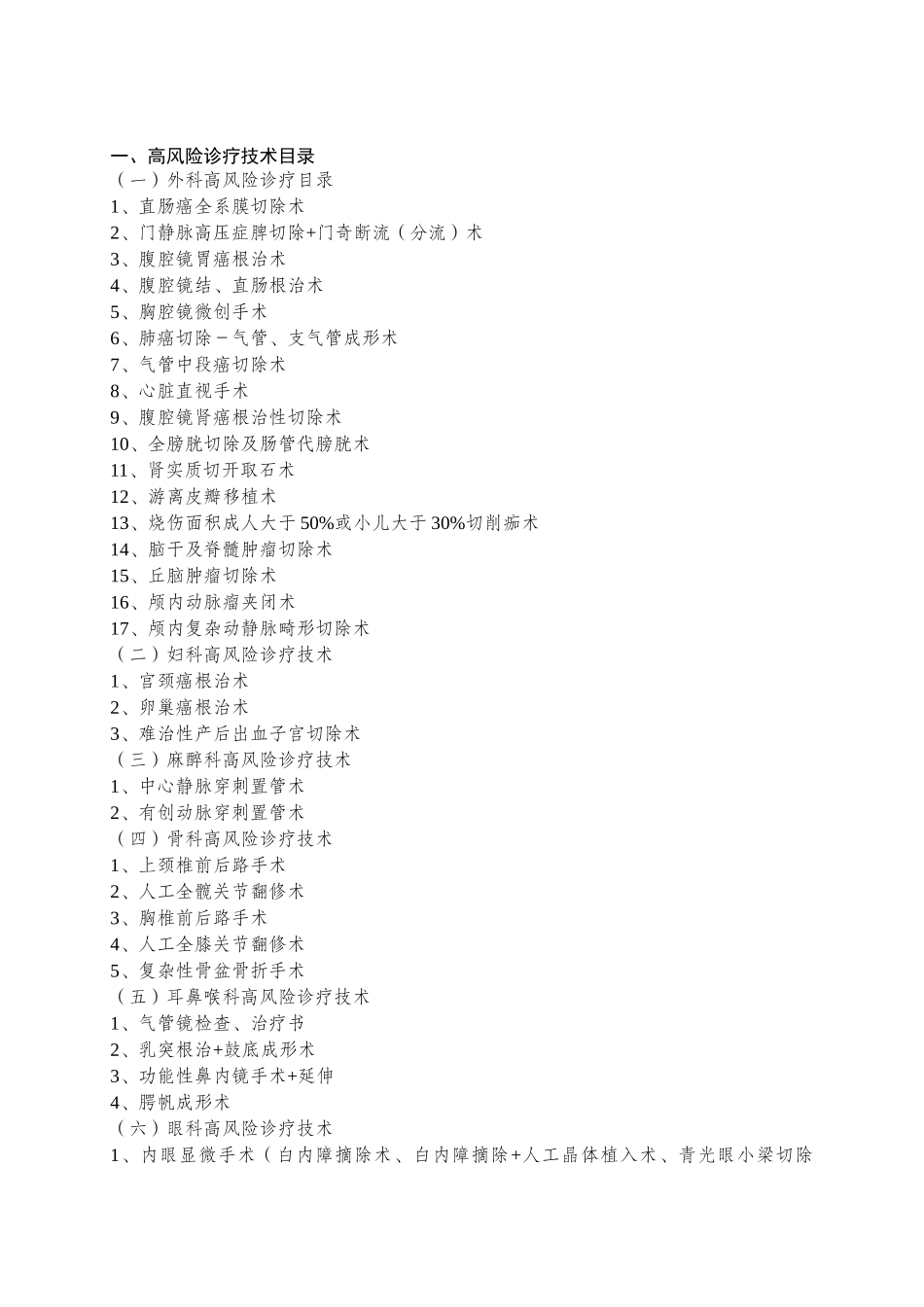 高风险诊疗技术操作授权及审批管理制度 _第2页