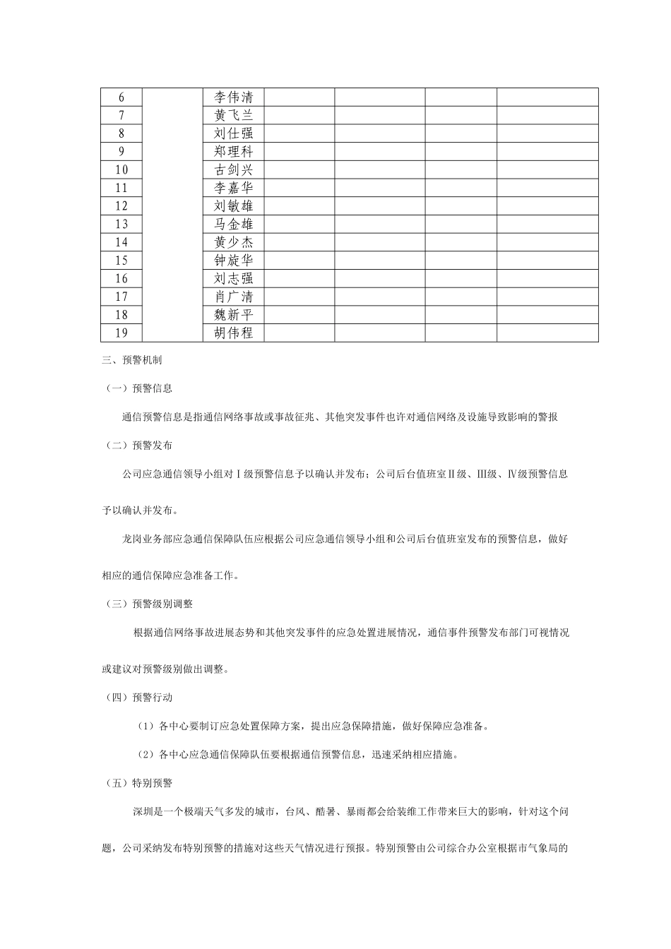 龙岗业务部通信保障应急预案_第3页