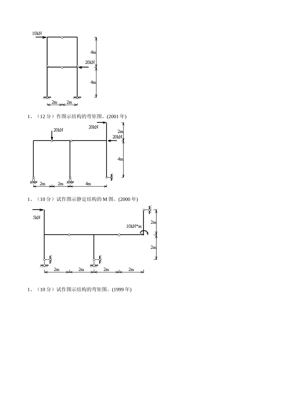 -97-06年研究生入学考试结构力学试题汇总_第2页