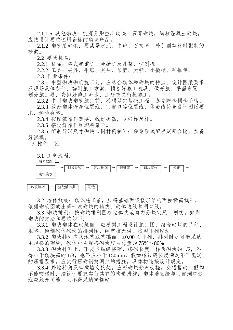 004中型砌块砌筑工程施工工艺_第3页