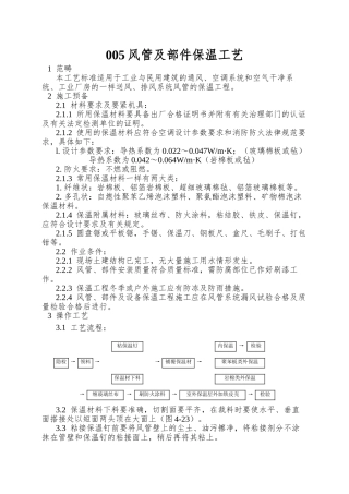 005风管及部件保温工艺