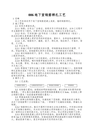 006地下室钢筋绑扎工艺