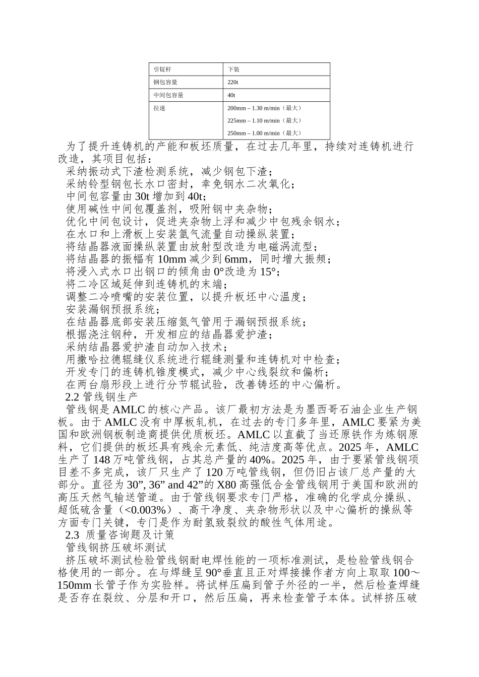 006阿塞罗米塔尔在拉丁美洲的高产高质板坯连铸_第3页