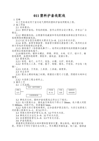 011塑料护套线配线