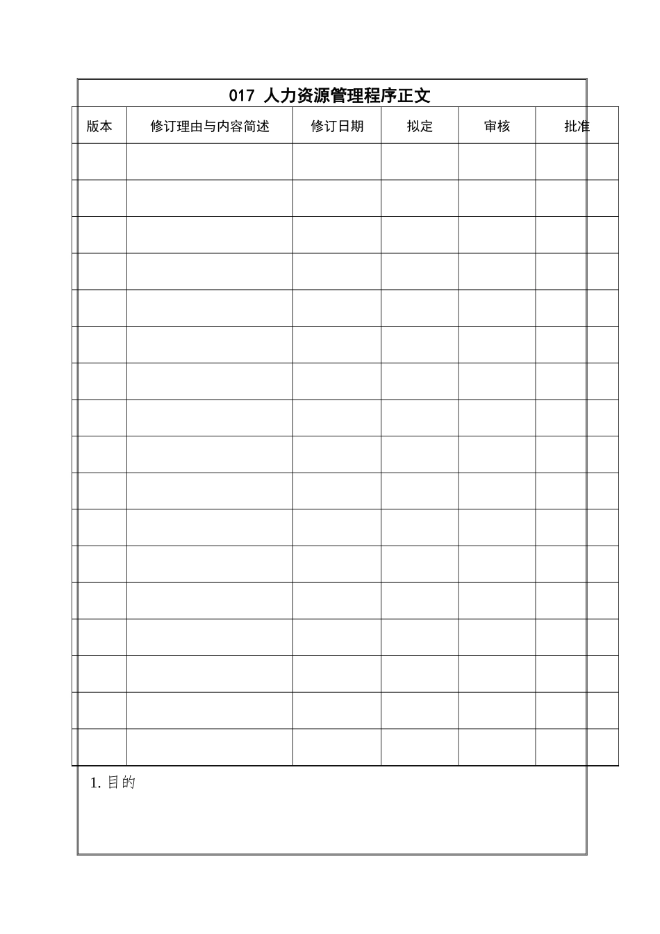 017-人力资源管理程序正文_第1页