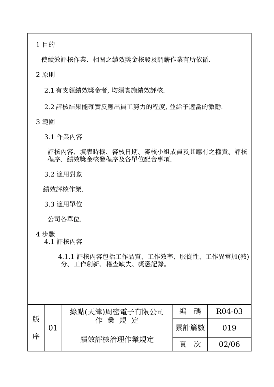 019-R04-03-绩效评核作业规定_第2页