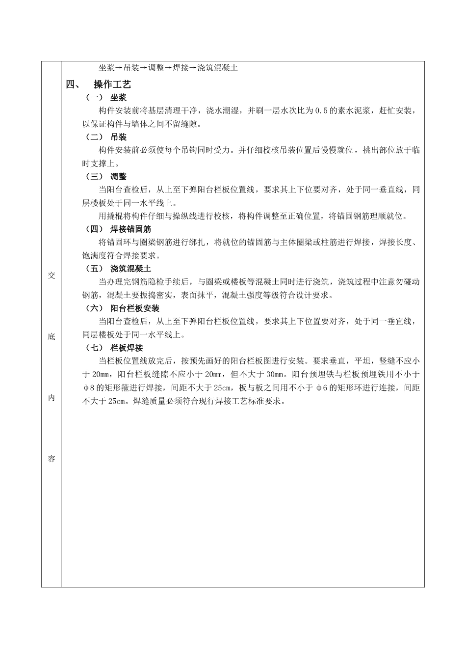 01预制阳台栏板安装工程_第2页