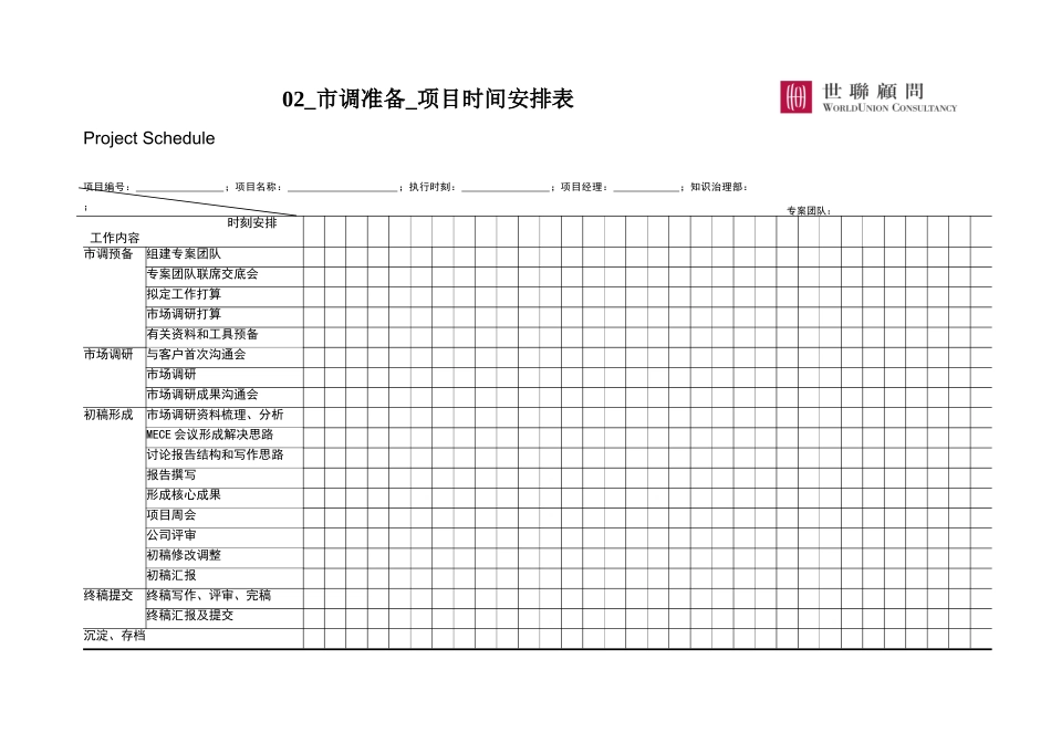 02-市调准备-项目时间安排表_第1页
