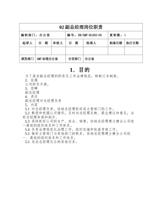 02副总经理岗位职责