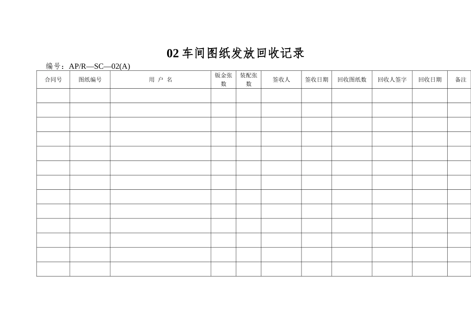 02车间图纸发放回收记录_第1页