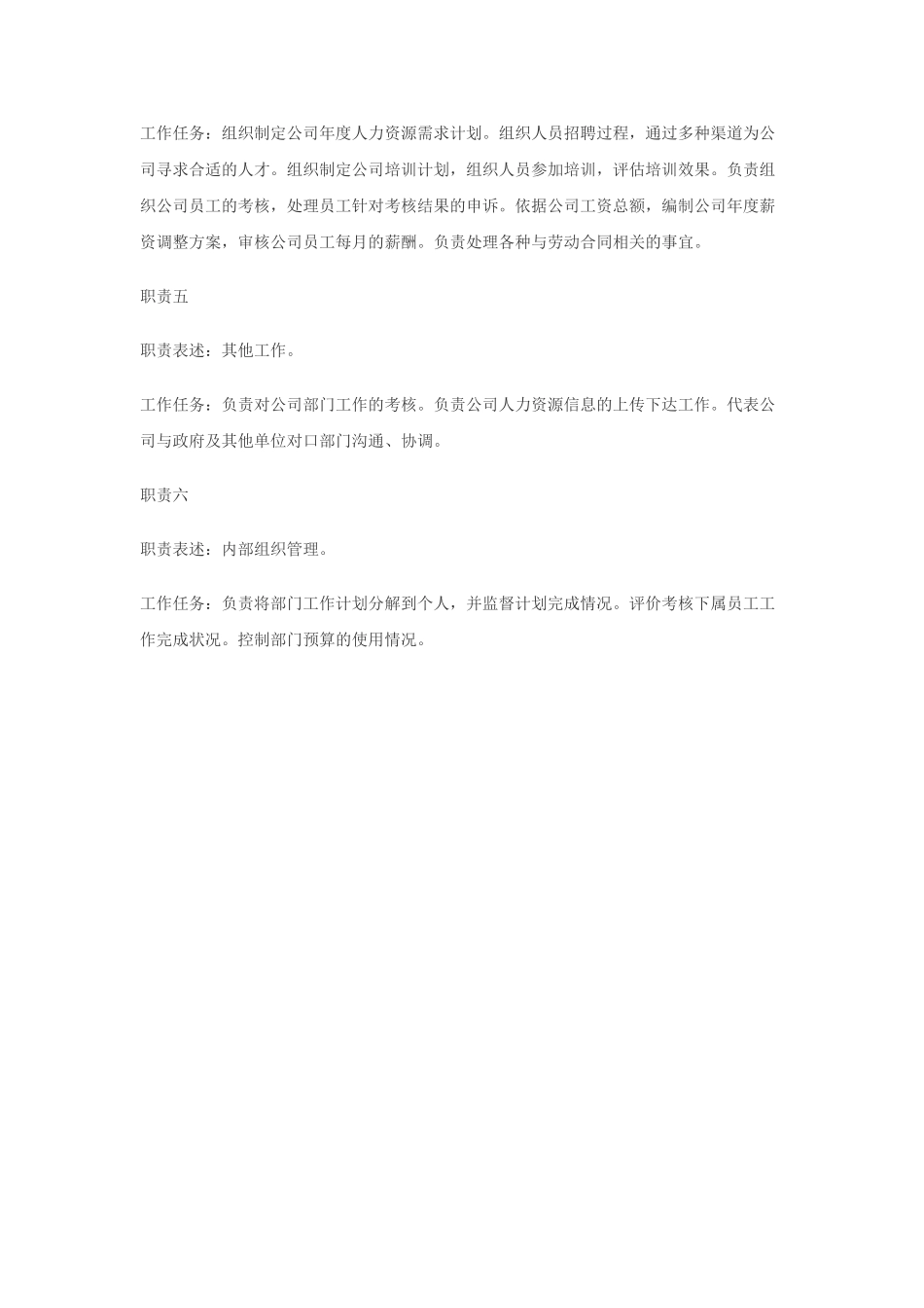 03-人力资源总监岗位职责_第2页