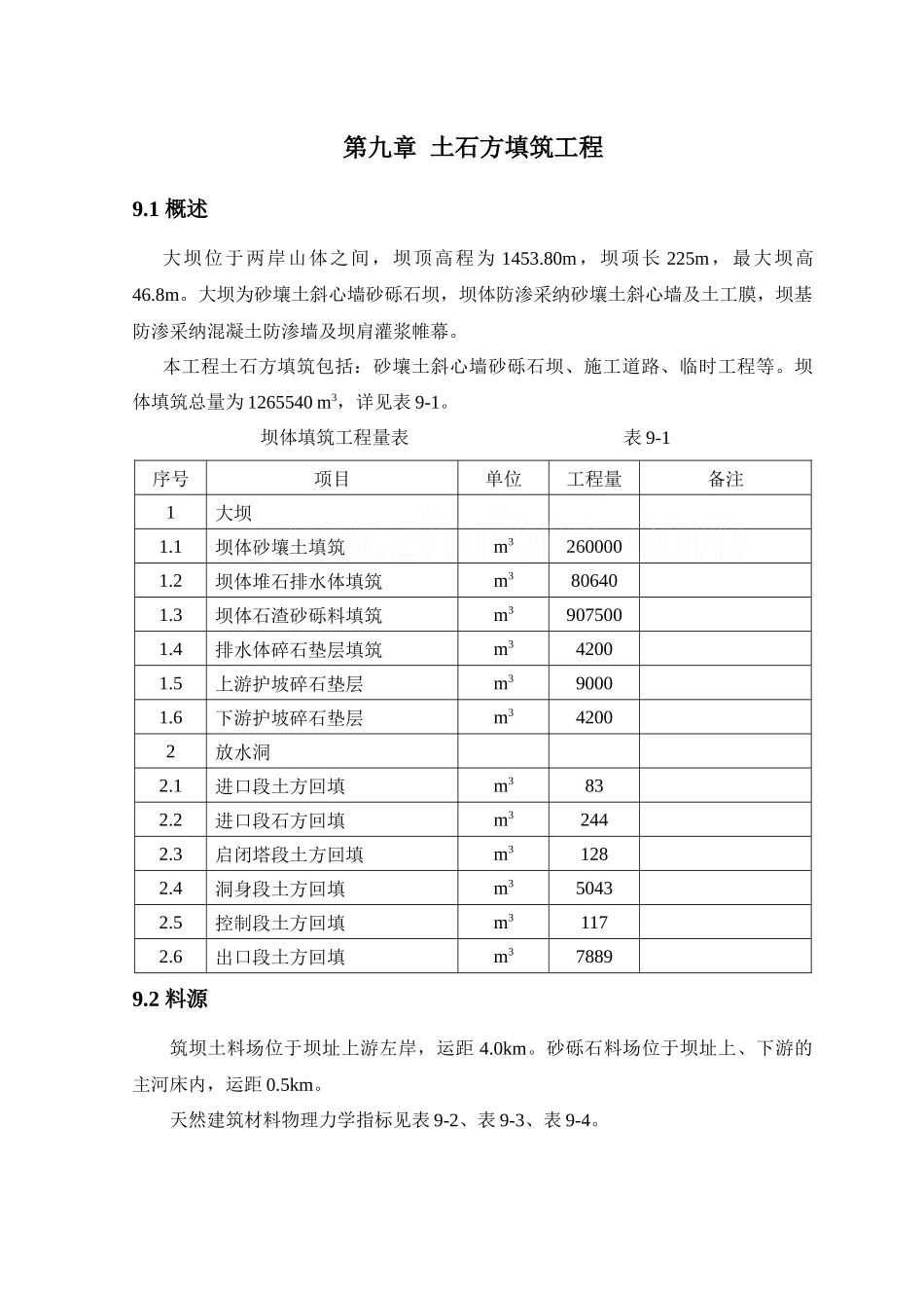 09--哈拉沁大坝土石方填筑工程_第1页