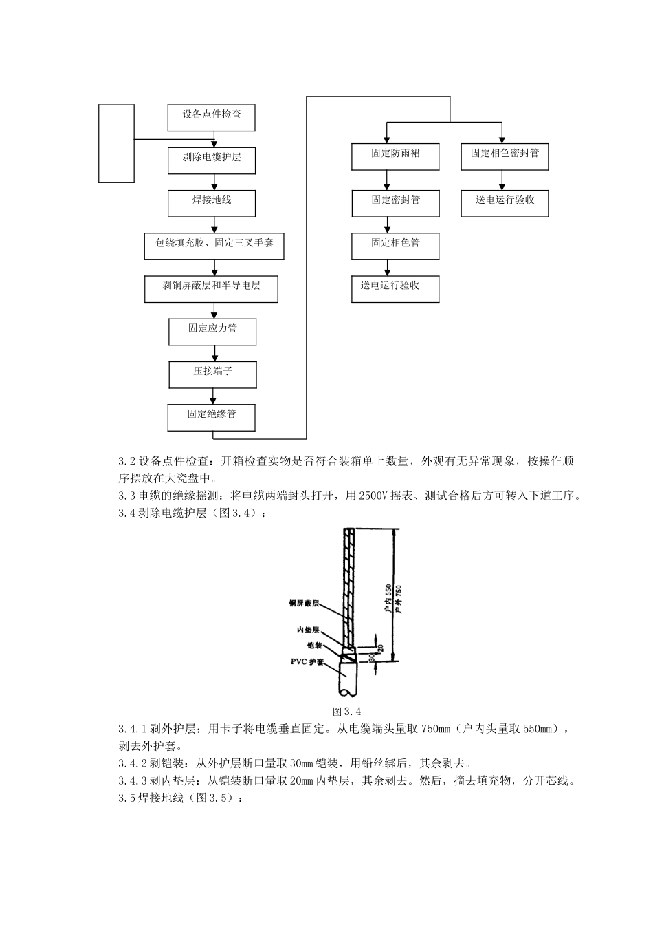 10kV交联聚乙烯绝缘电缆户内、户外热缩终端头制作质量管理_第2页