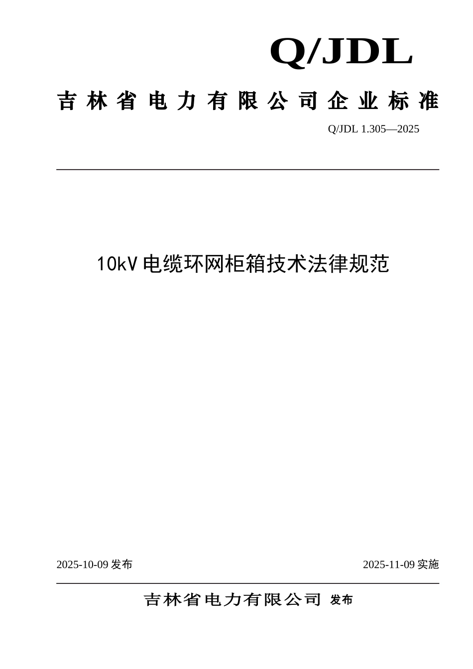 10kV电缆环网柜箱技术规范tds_第1页