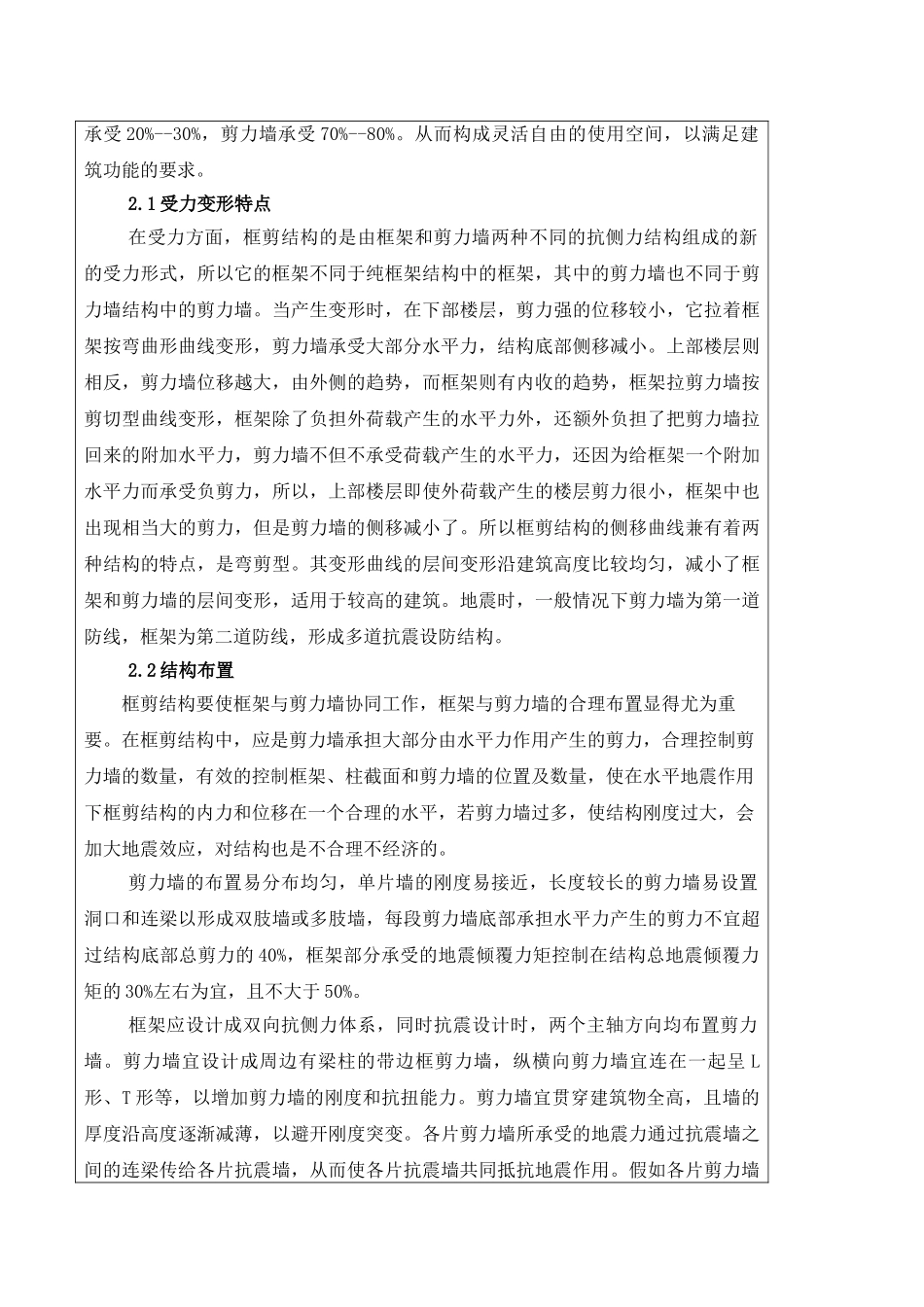 12层框剪结构办公楼毕业设计开题报告例_第2页