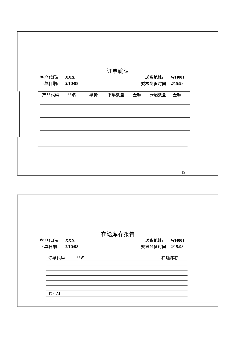 147订单确认及在途库存报告样本_第1页