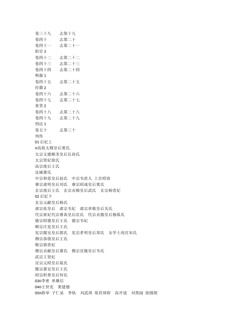 16-二十四史之《旧唐书》详细目录_第2页