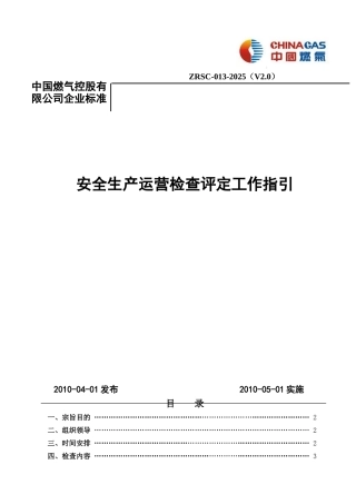 16安全生产运营检查评定工作指引