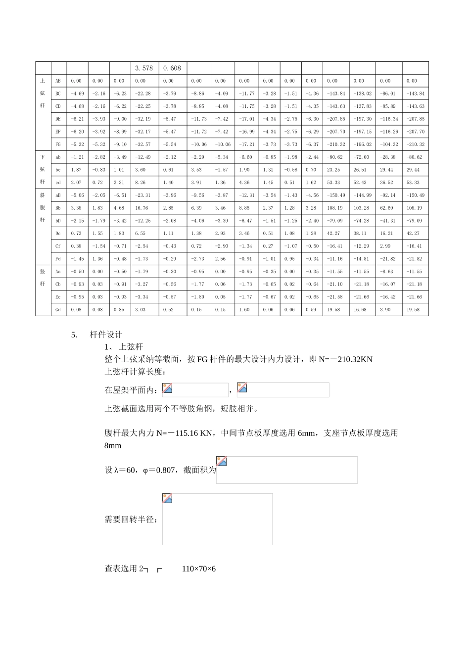 18m梯形钢屋架课程设计计算书_第3页