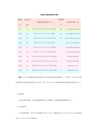 1m植筋qr建筑结构胶计算表