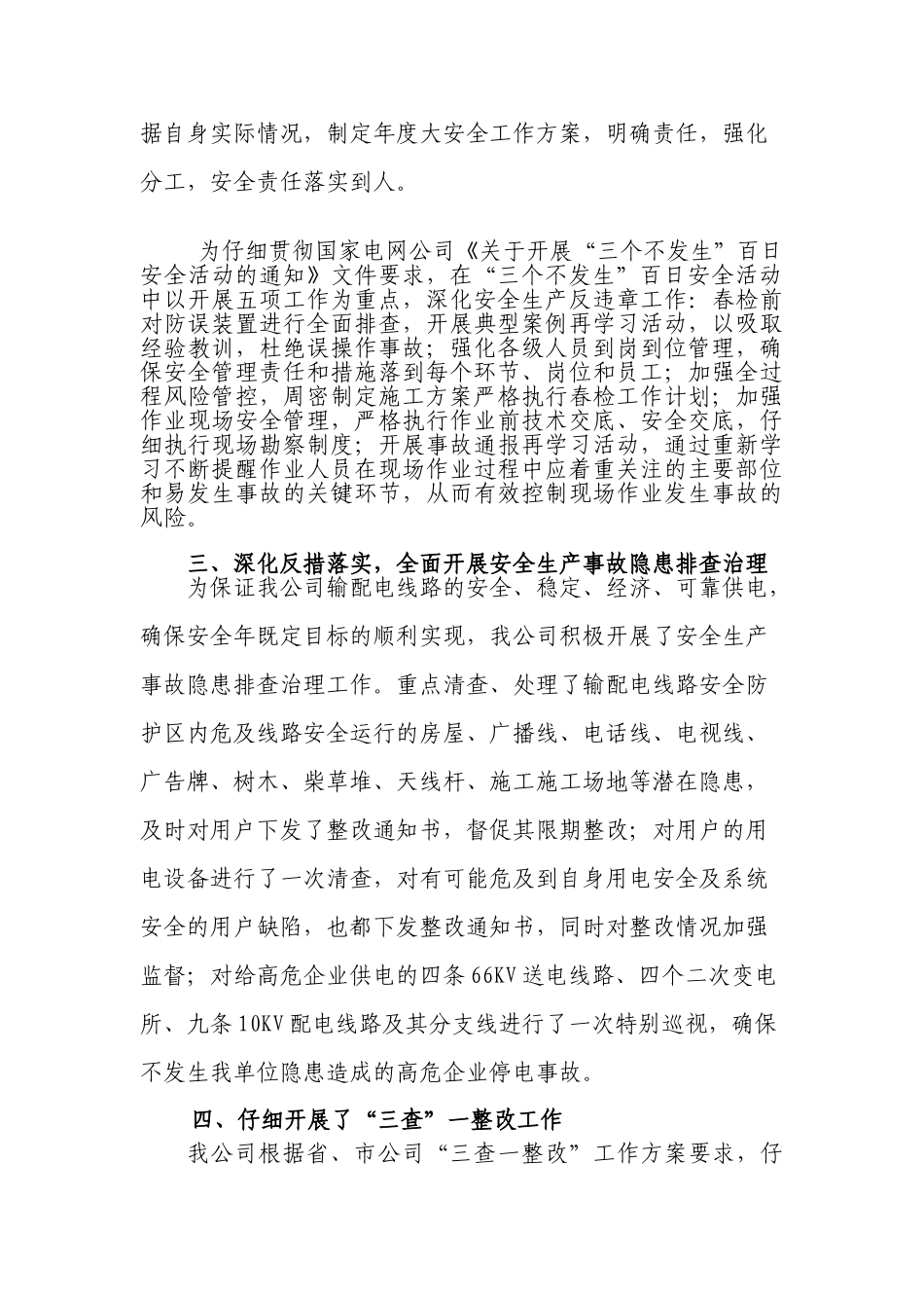 2010年东辽农电迎接安全大检查工作汇报_第2页