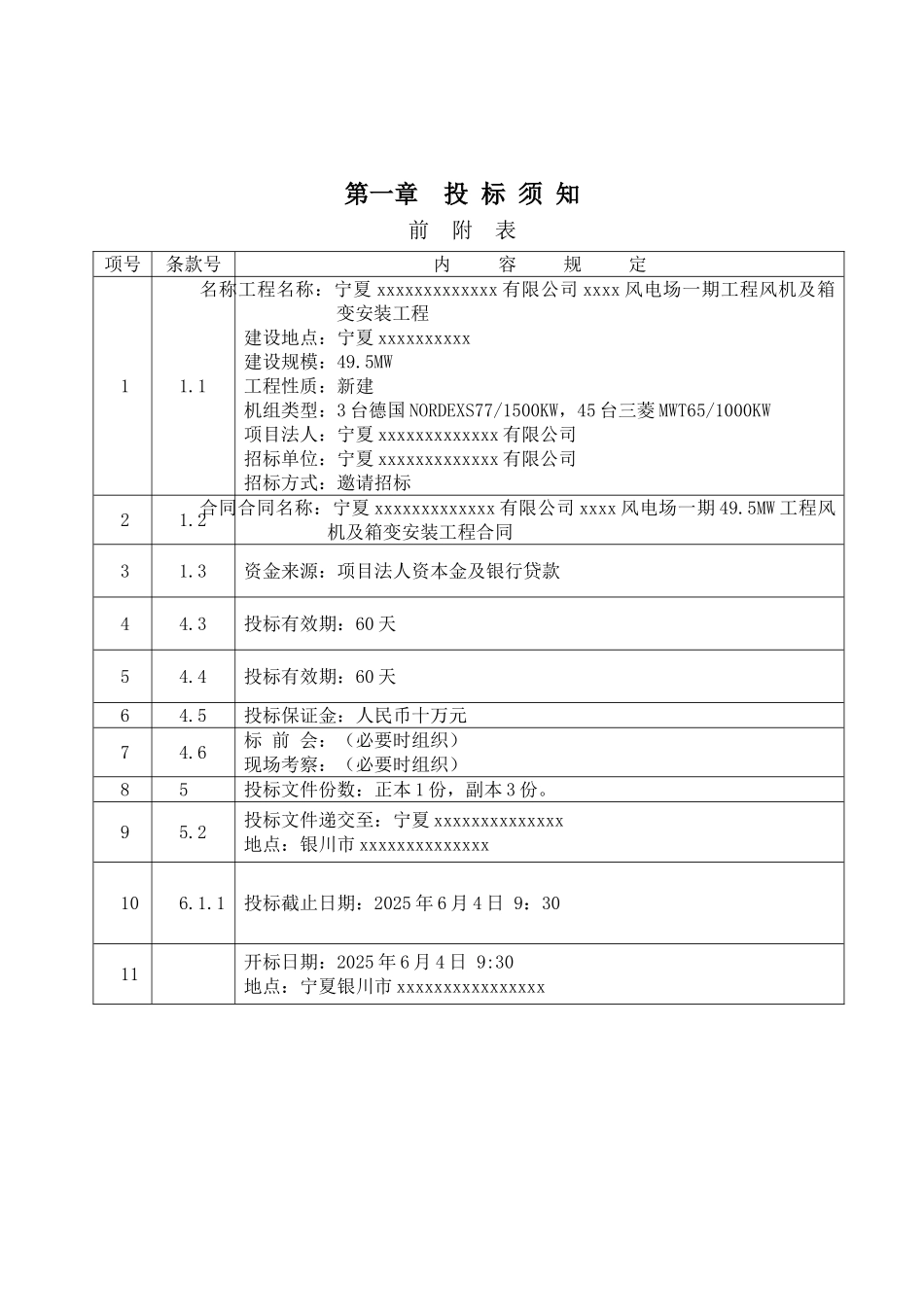 2010年宁夏某风电场风机及箱变安装工程招标文件_第2页