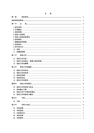 2010年某土地整治项目招标文件