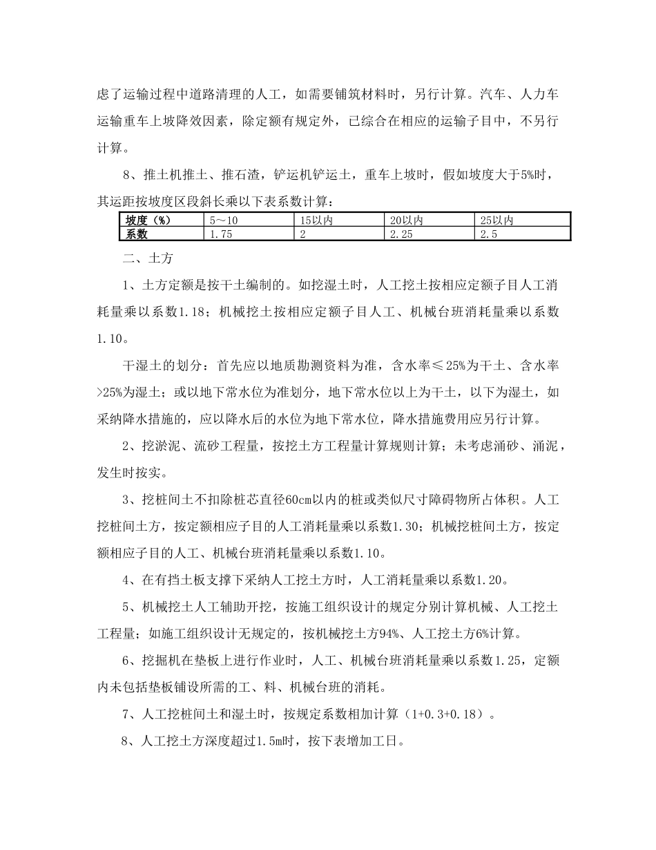 2010版广东省建筑与装饰工程综合定额说明及计算规则_第2页