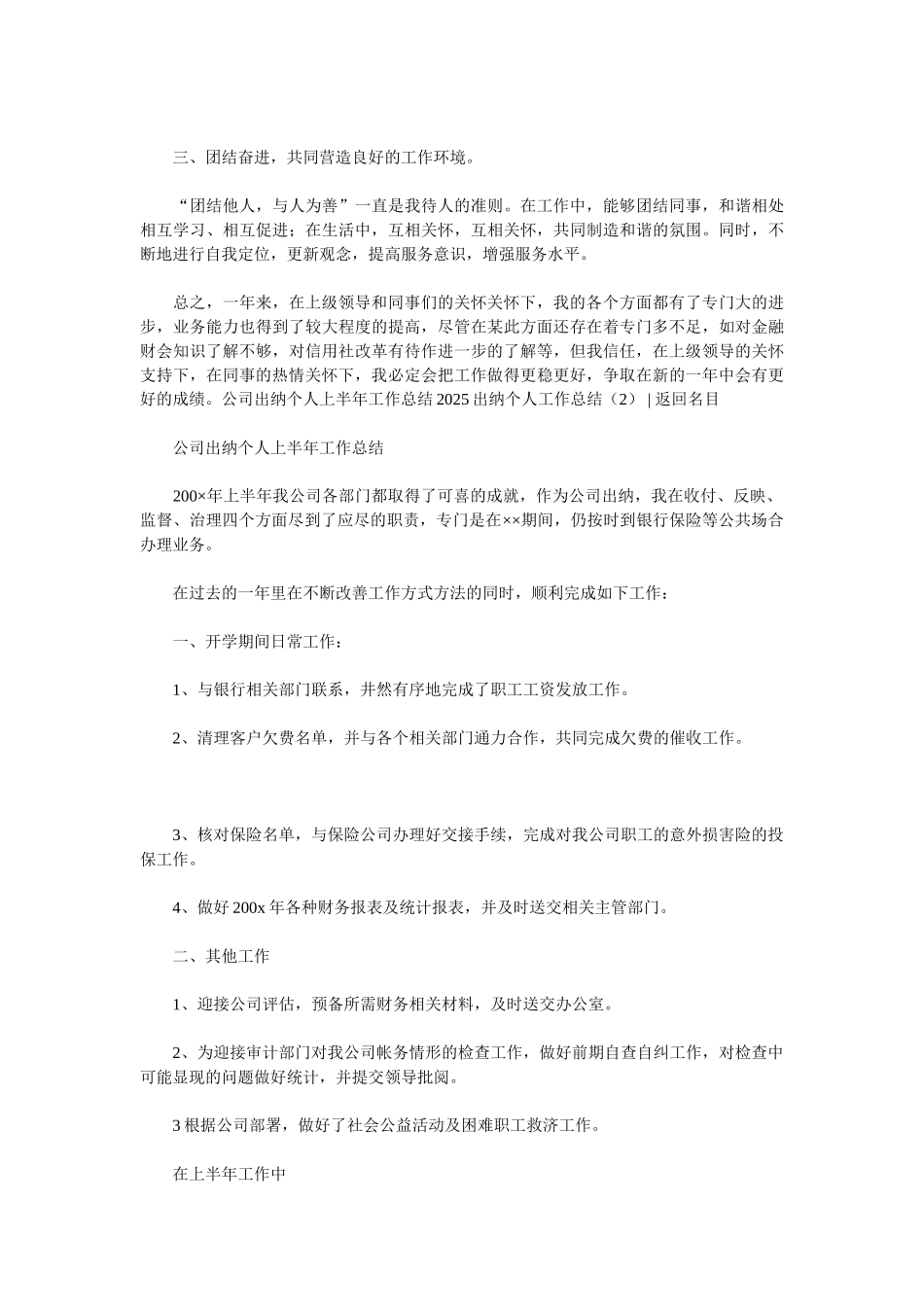 2025出纳个人工作总结4篇_第2页