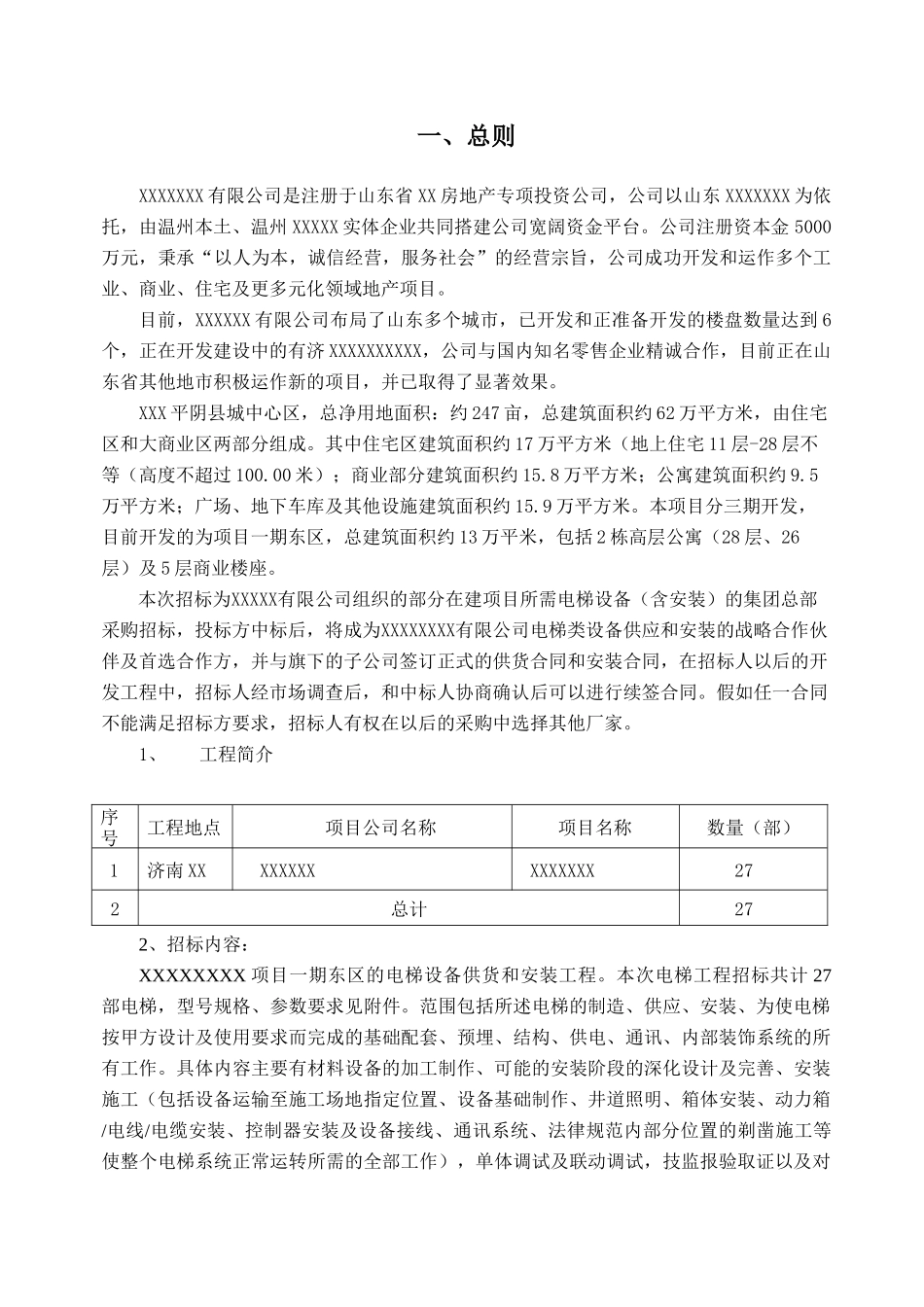2025年10月商业项目电梯招标文件_第3页