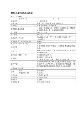 2025年3月建设工程造价指标