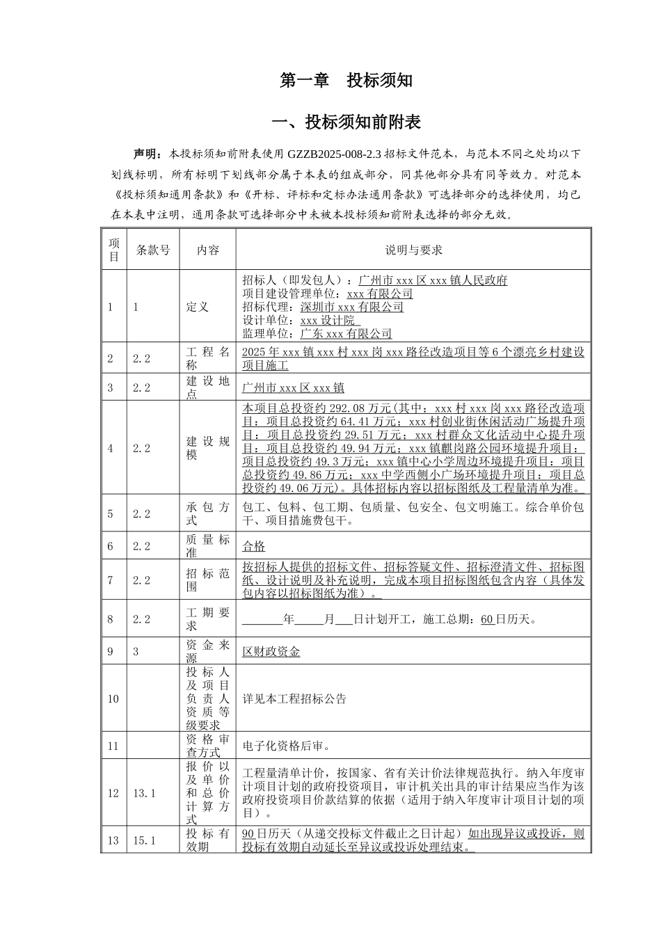 2025年6个美丽乡村建设项目施工招标文件_第3页