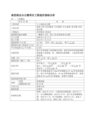2025年9月建设工程造价指标