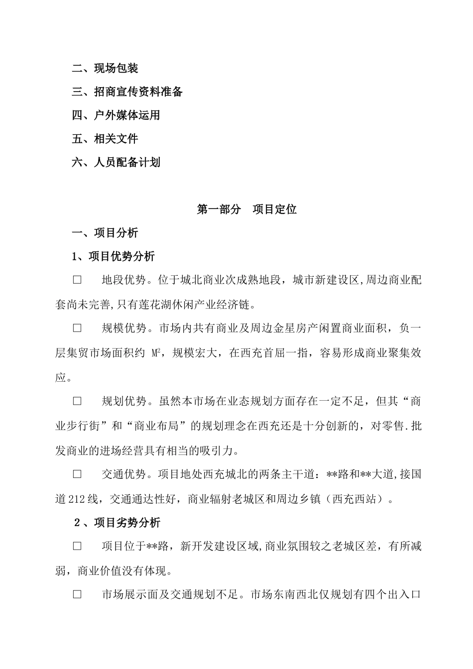 2025年四川西充县某商业地产项目招商策划报告_第3页
