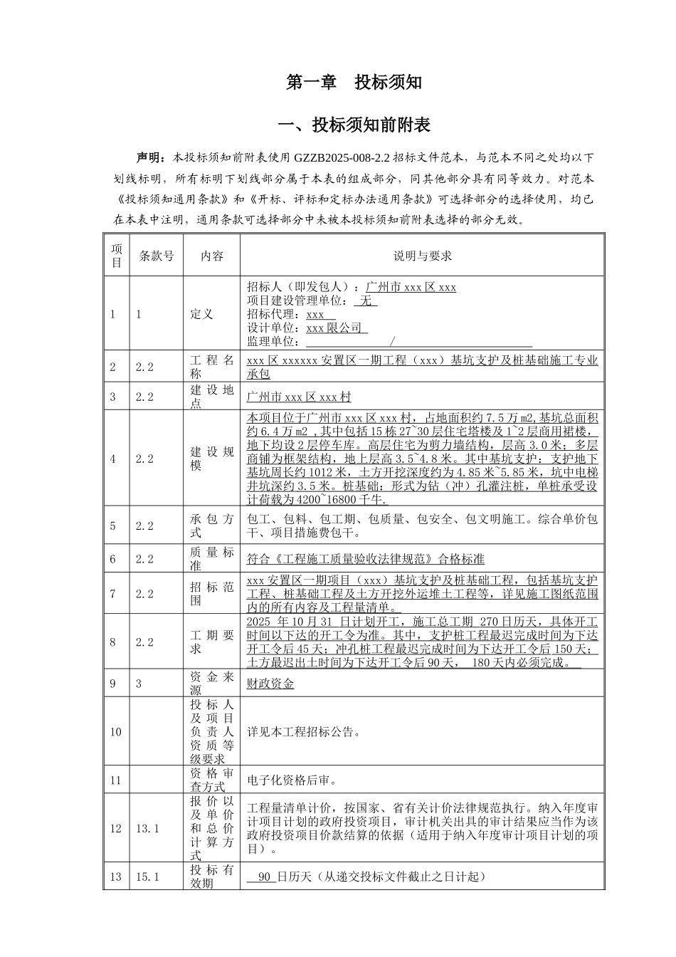 2025年安置区基坑支护及桩基础工程招标文件_第3页