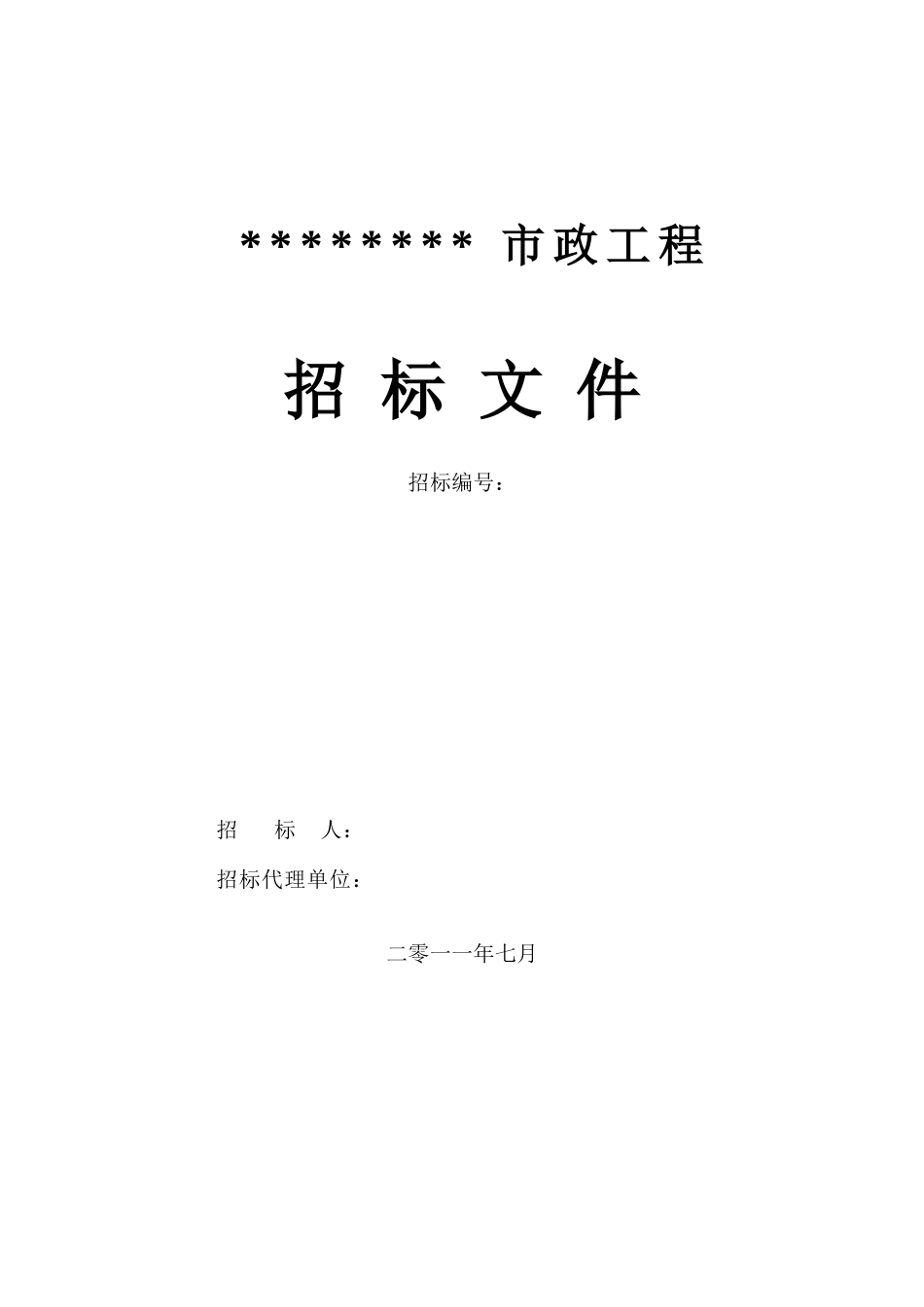 2025年市政工程招标文件_第1页