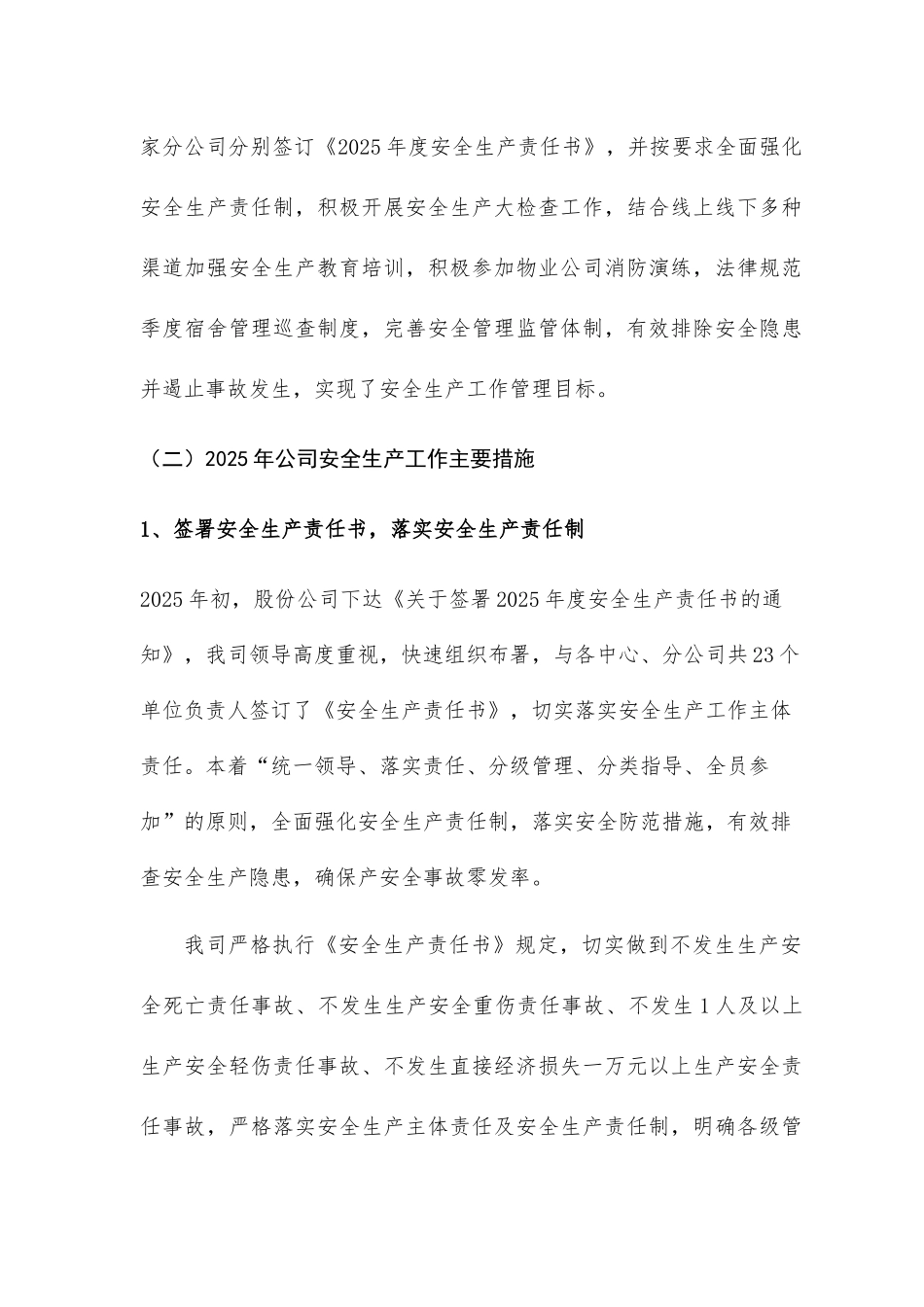 2025年度安全生产年度工作总结和2025年安全生产工作计划_第2页