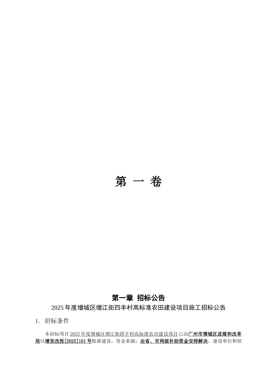 2025年度高标准农田建设项目招标文件_第3页