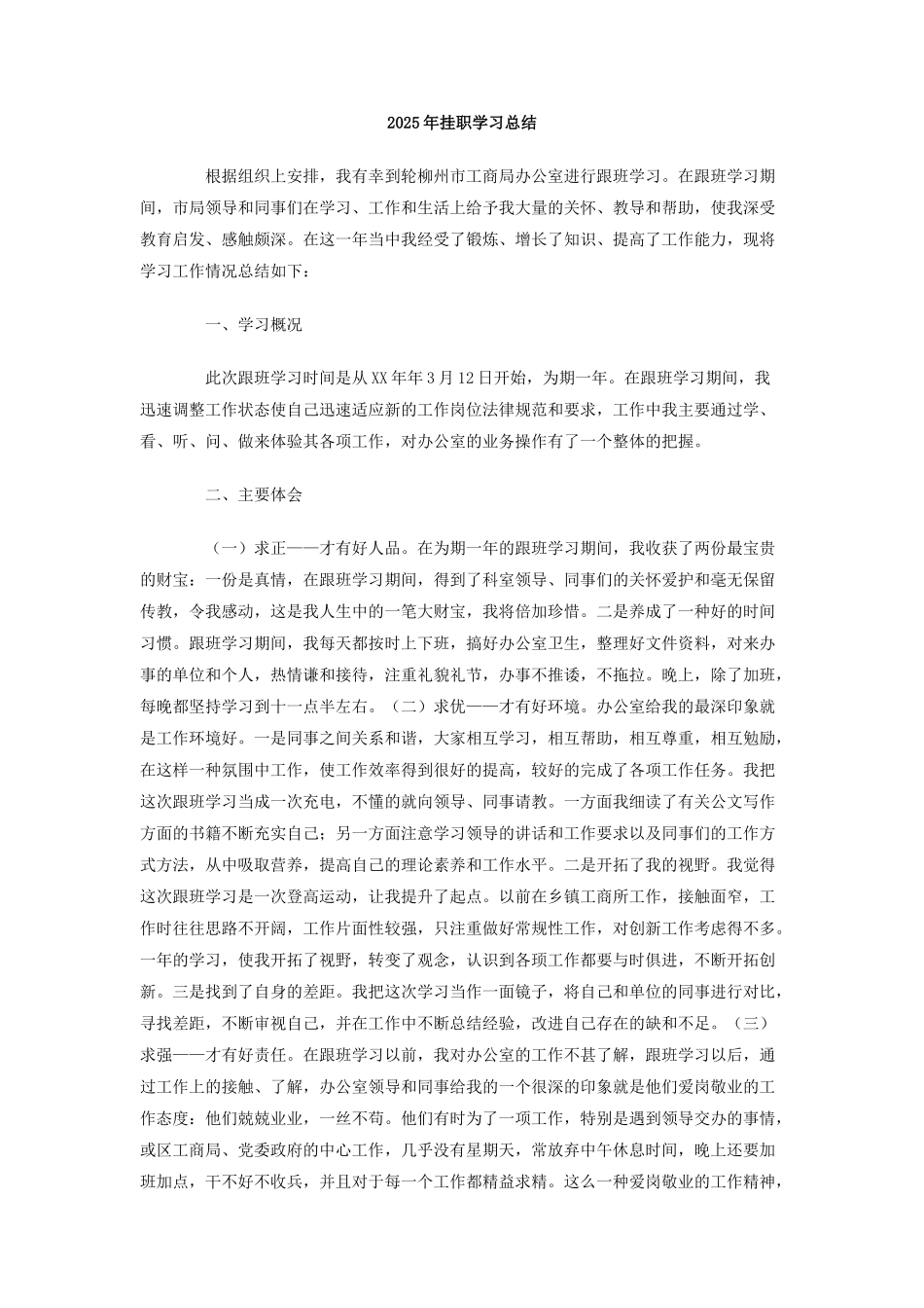 2025年挂职学习总结_第1页