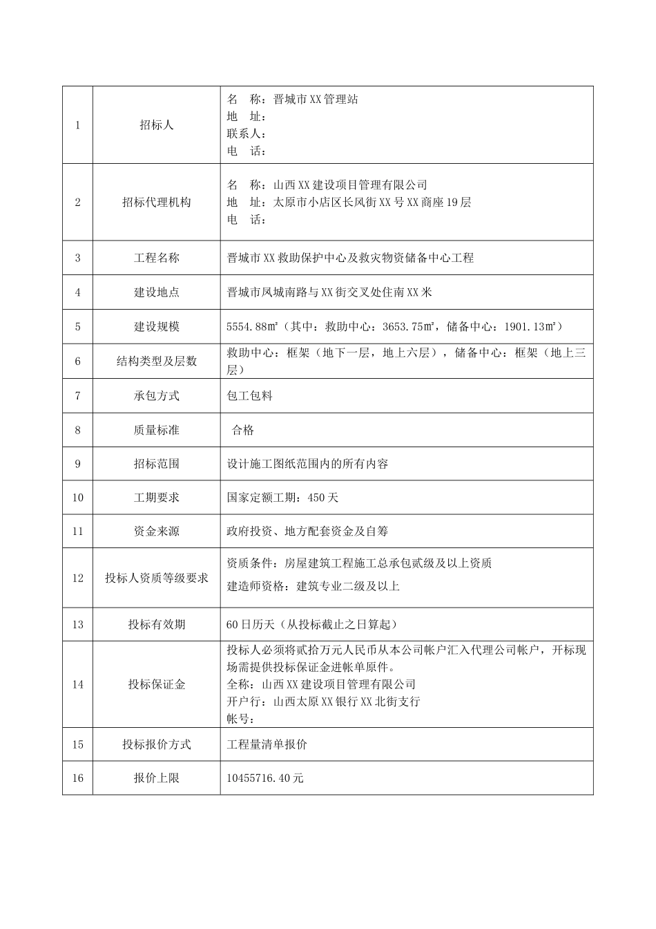 2025年政府救助中心及物资储备中心招标文件_第2页