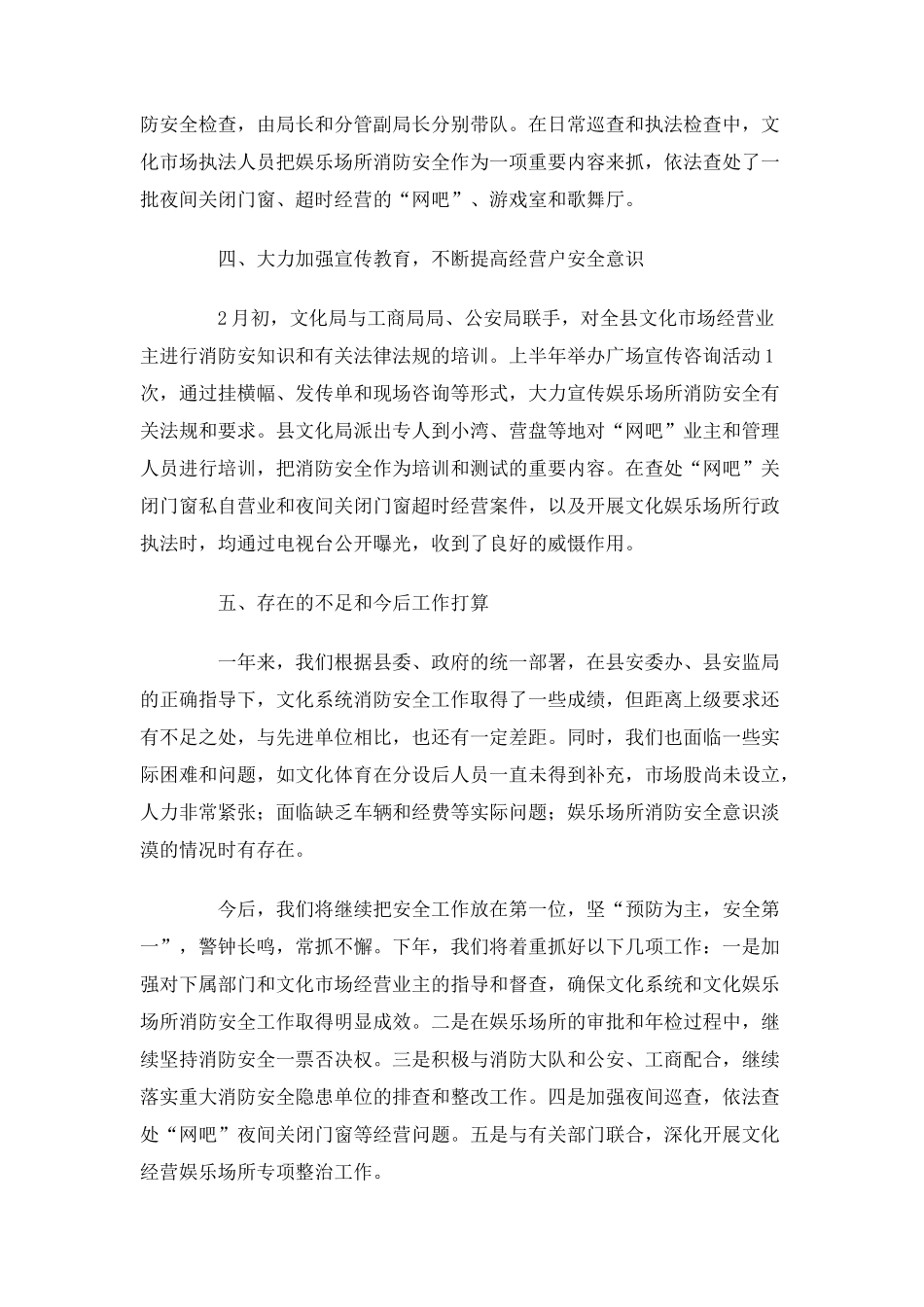 2025年文化局消防安全工作总结_第2页
