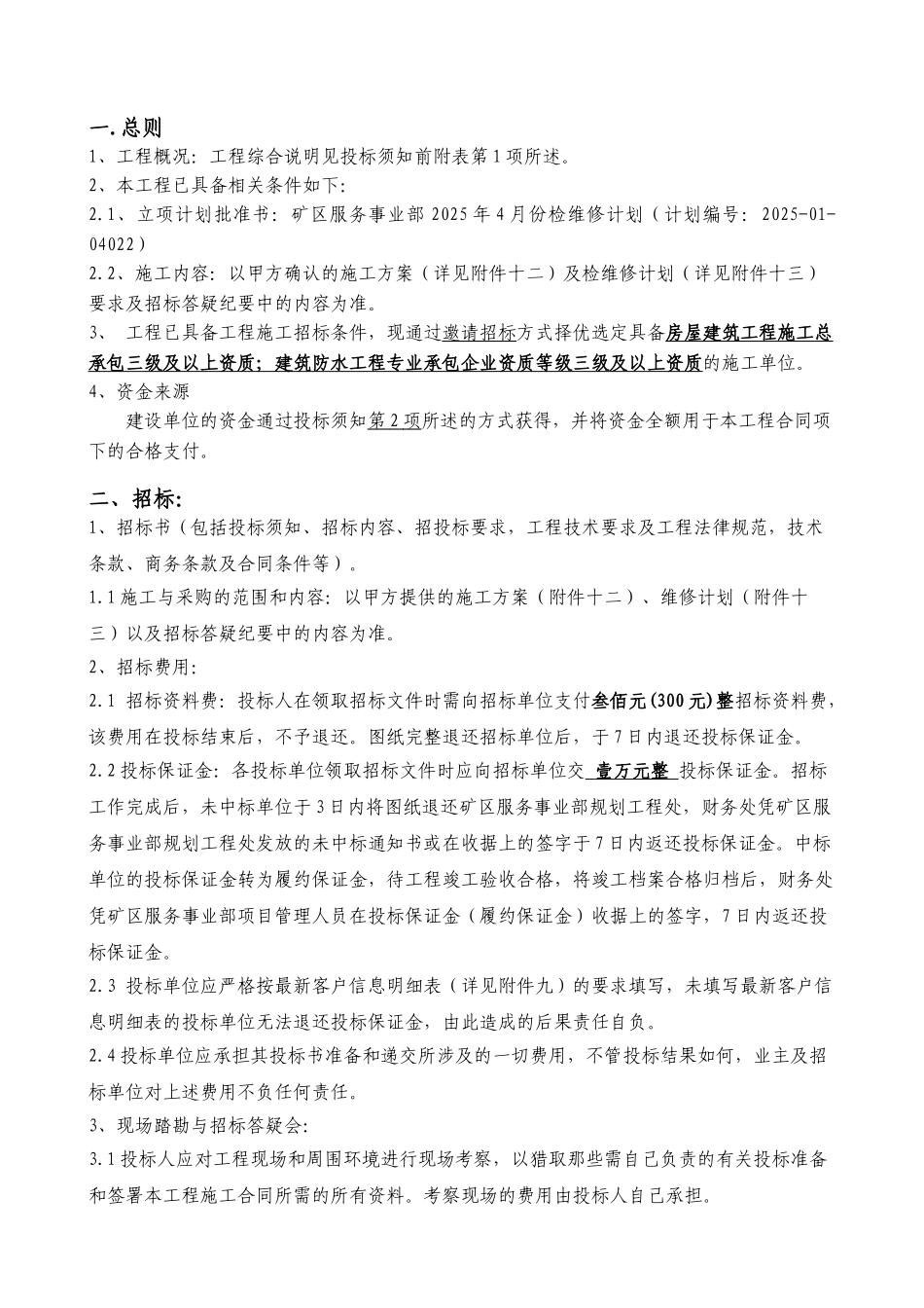 2025年新疆某居民区屋面防水维修招标文件_第3页