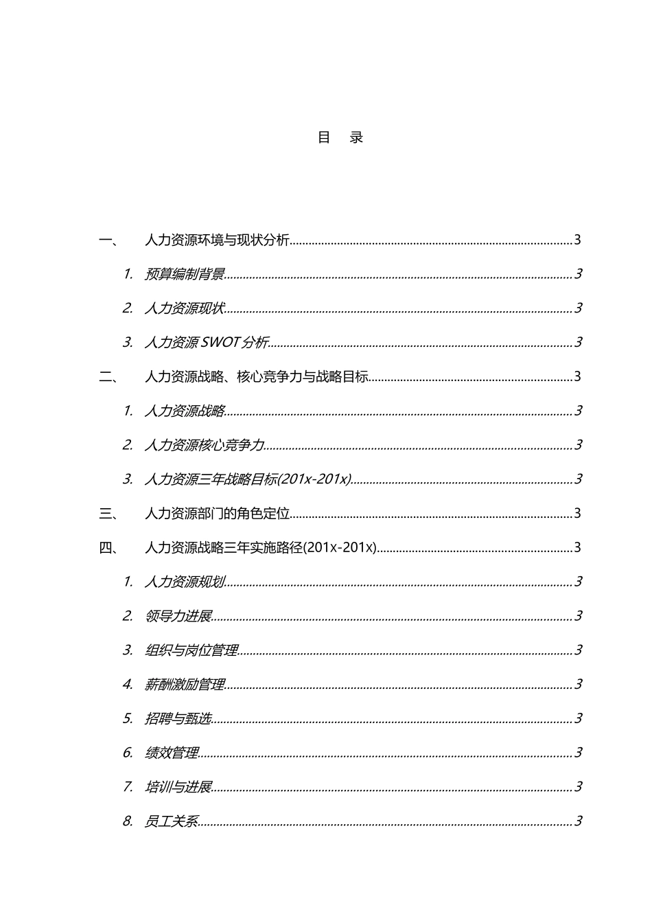 2025年某公司人力资源预算_第3页