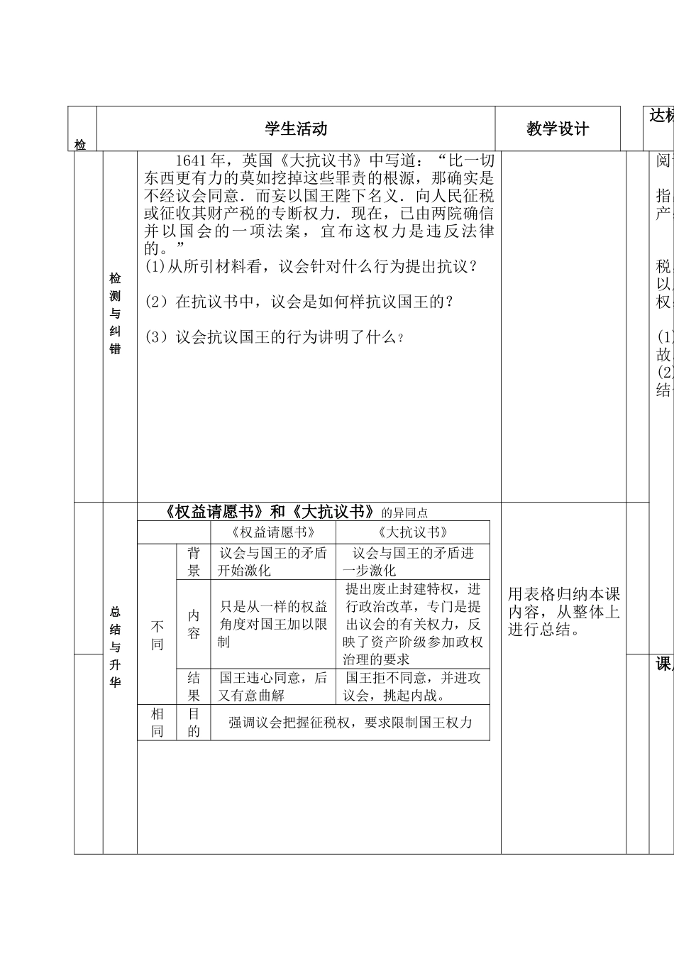 2025课标实验版选修2《英国议会与王权矛盾的激化导》word学案_第2页