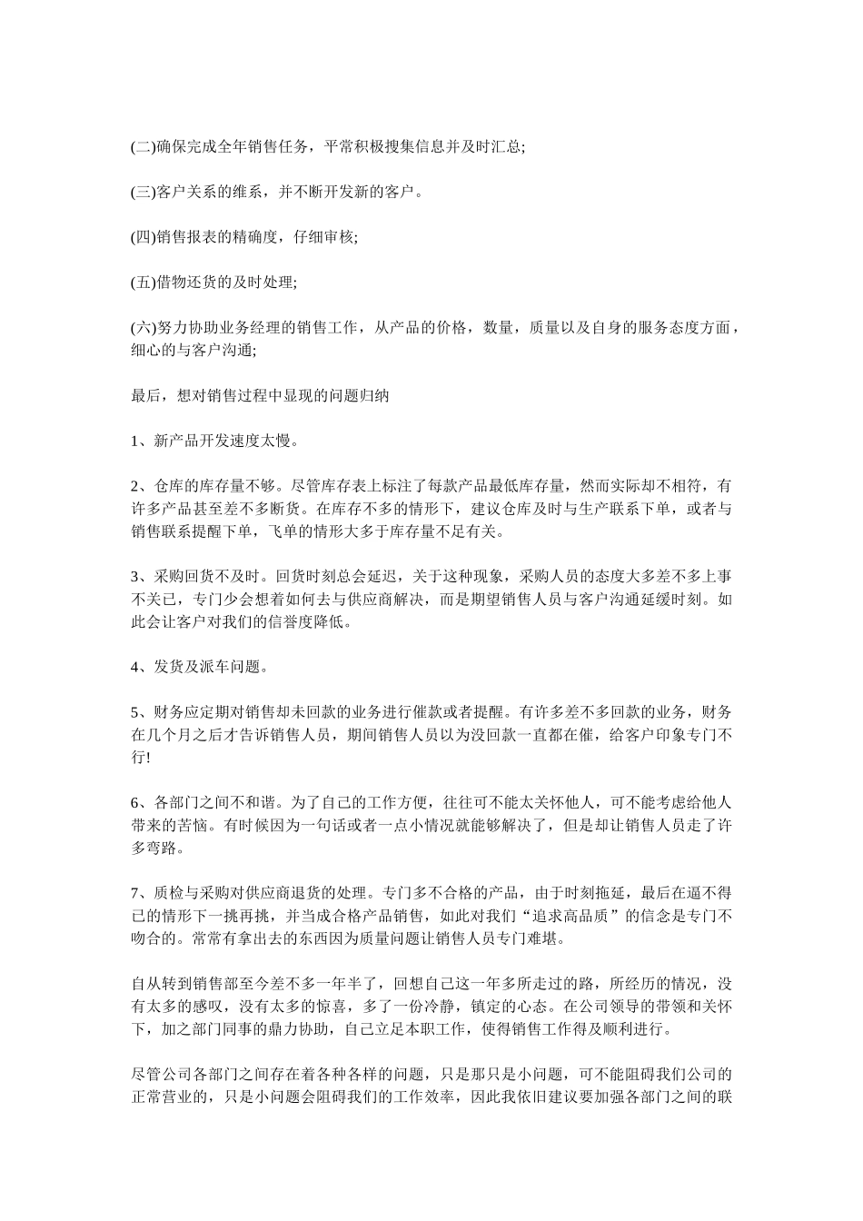 2025销售代表年底总结_第2页