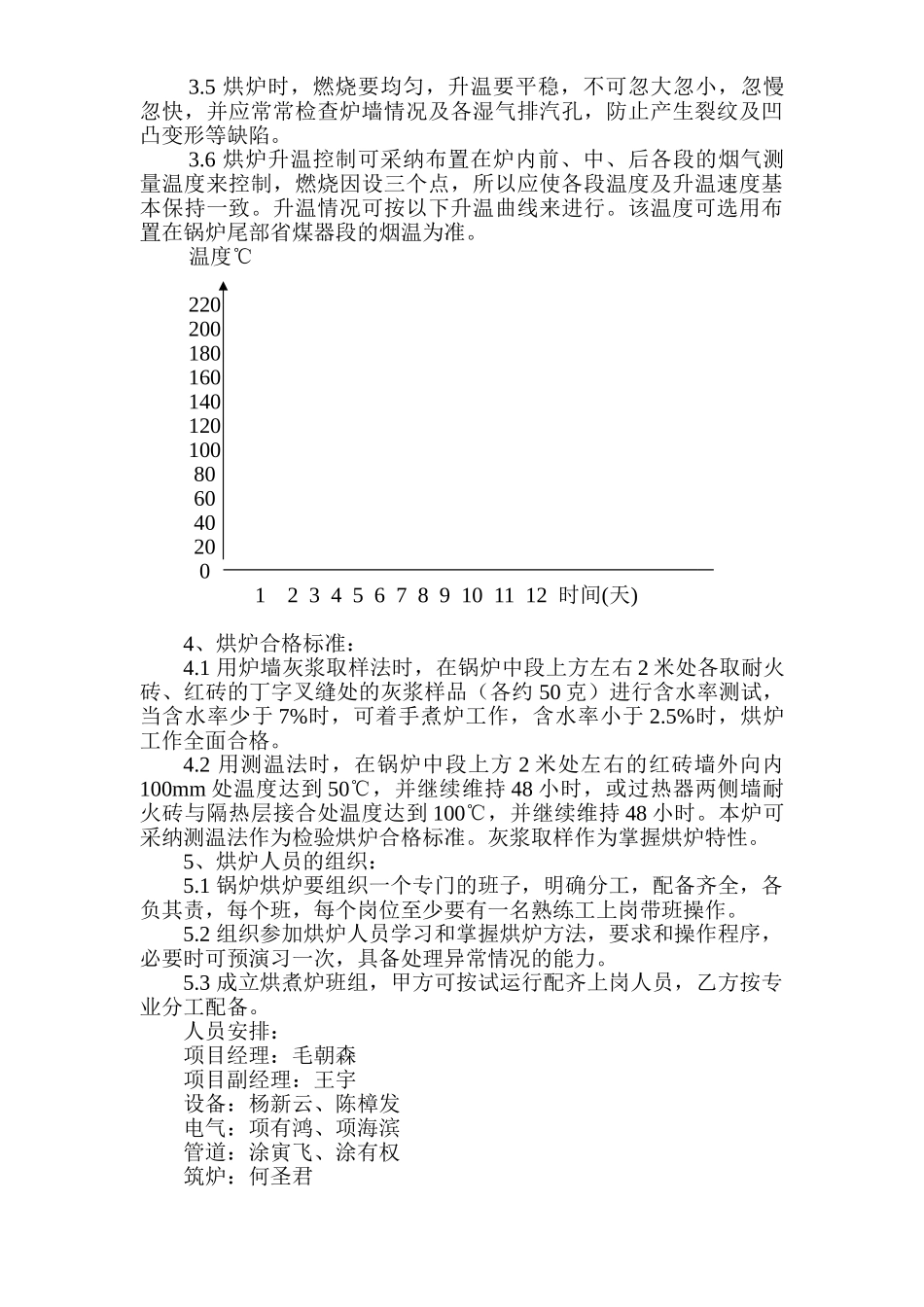 25吨锅炉烘、煮炉及吹管方案_第3页