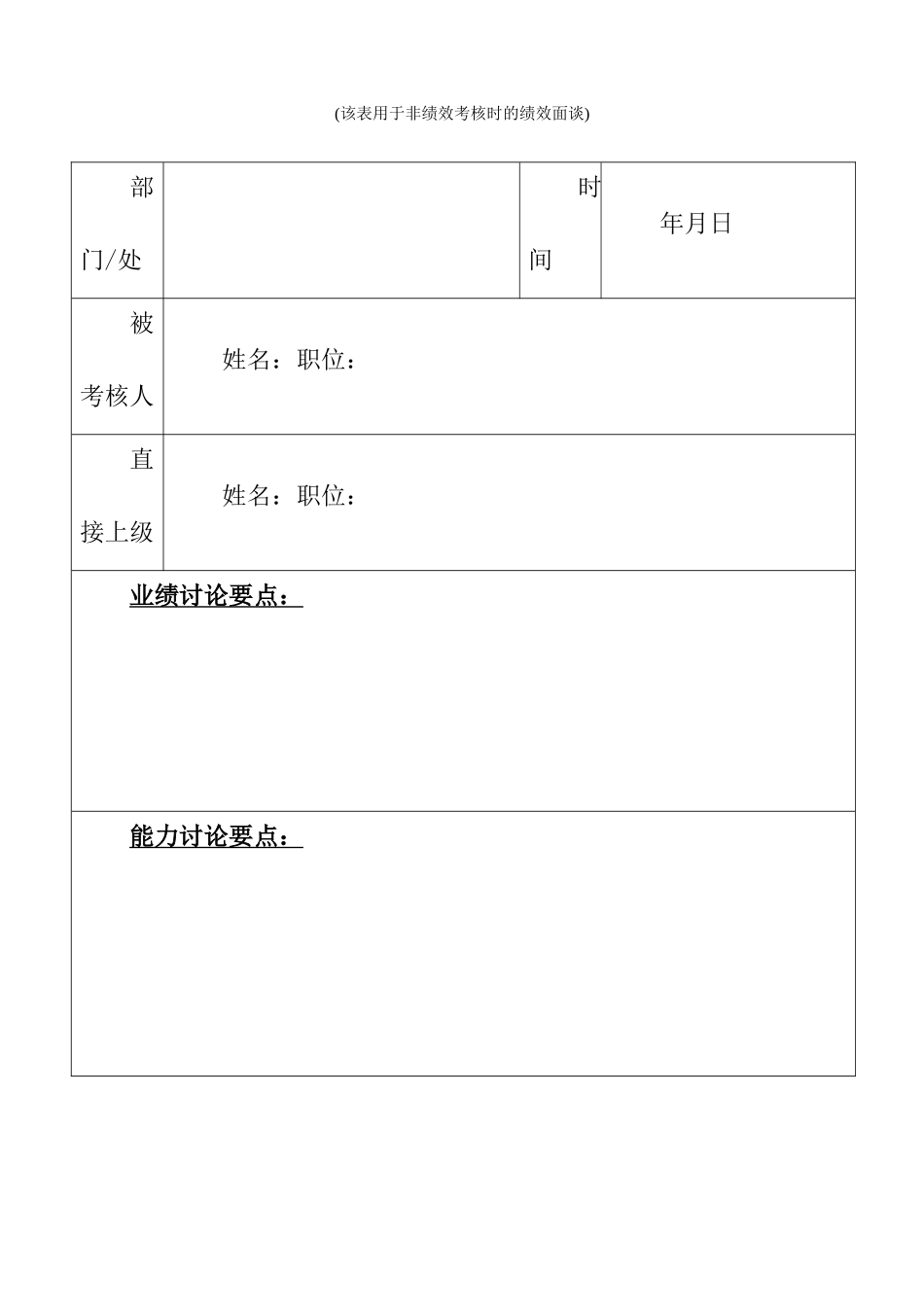 3-绩效面谈记录表_第1页