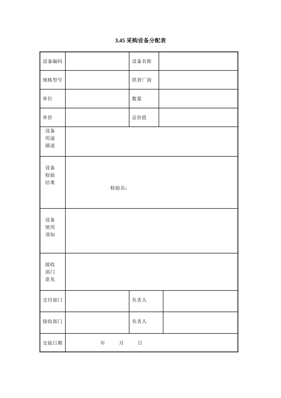 3.45-采购设备分配表_第1页