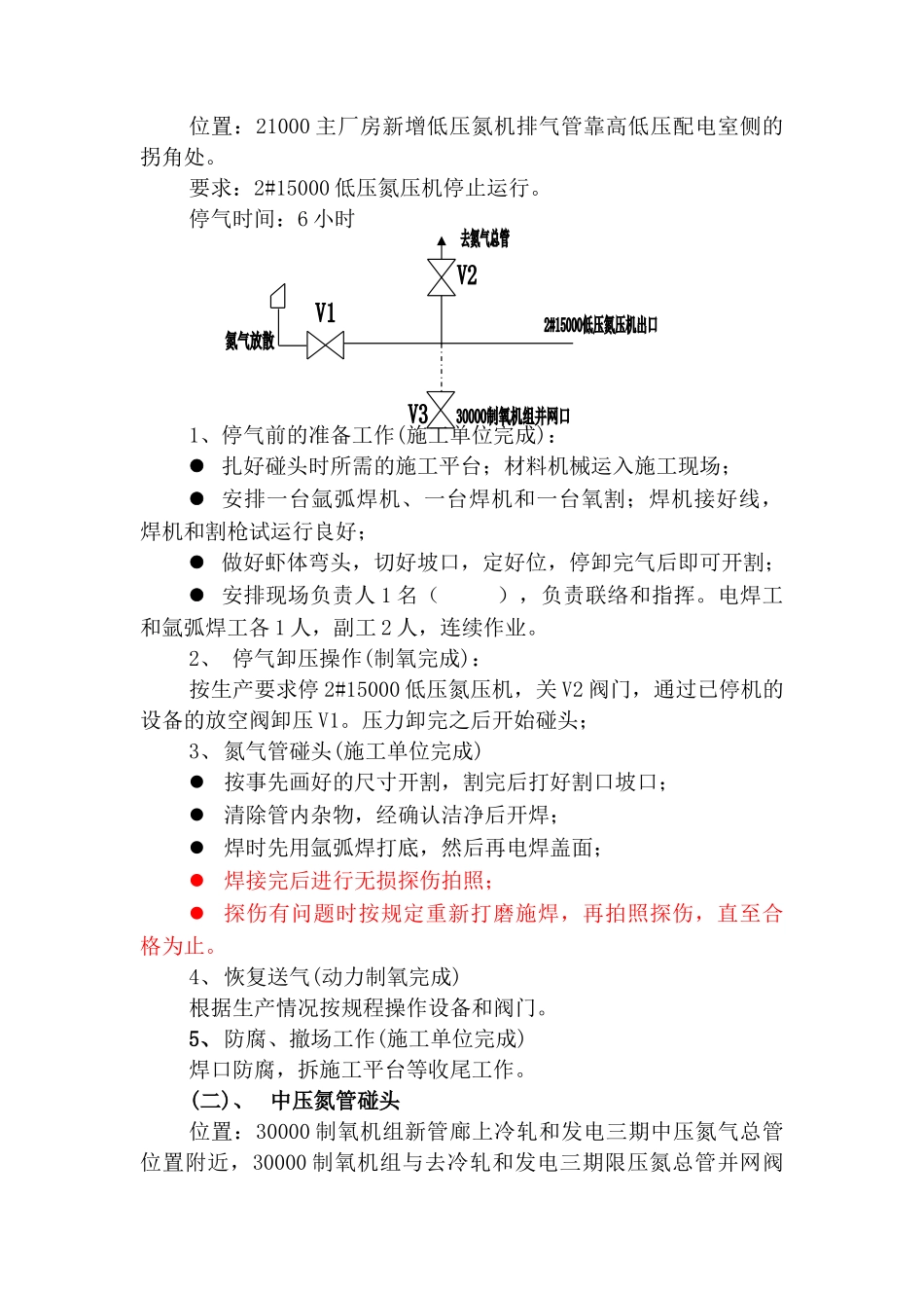 30000制氧机组碰头施工方案_第2页